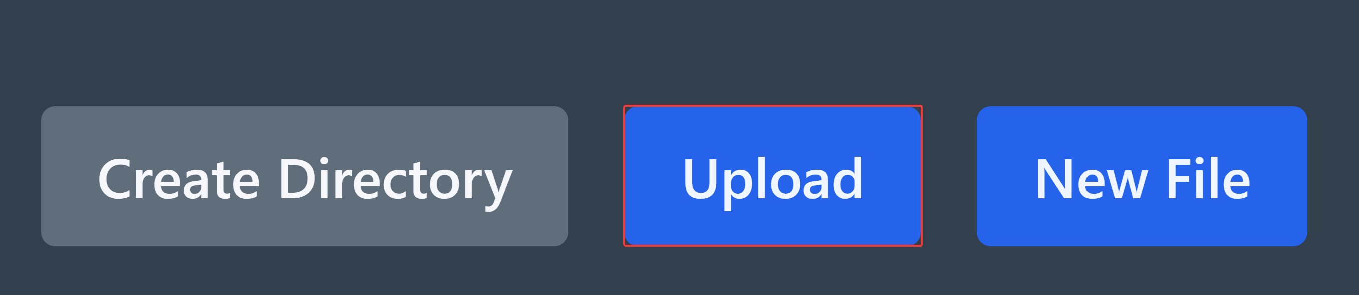 Markierung des "Upload"-Buttons